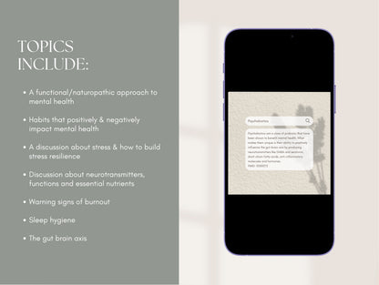 Anxiety and depression Canva posts for naturopaths