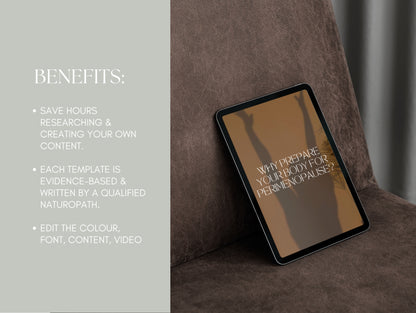 Functional perimenopause Instagram content for naturopaths