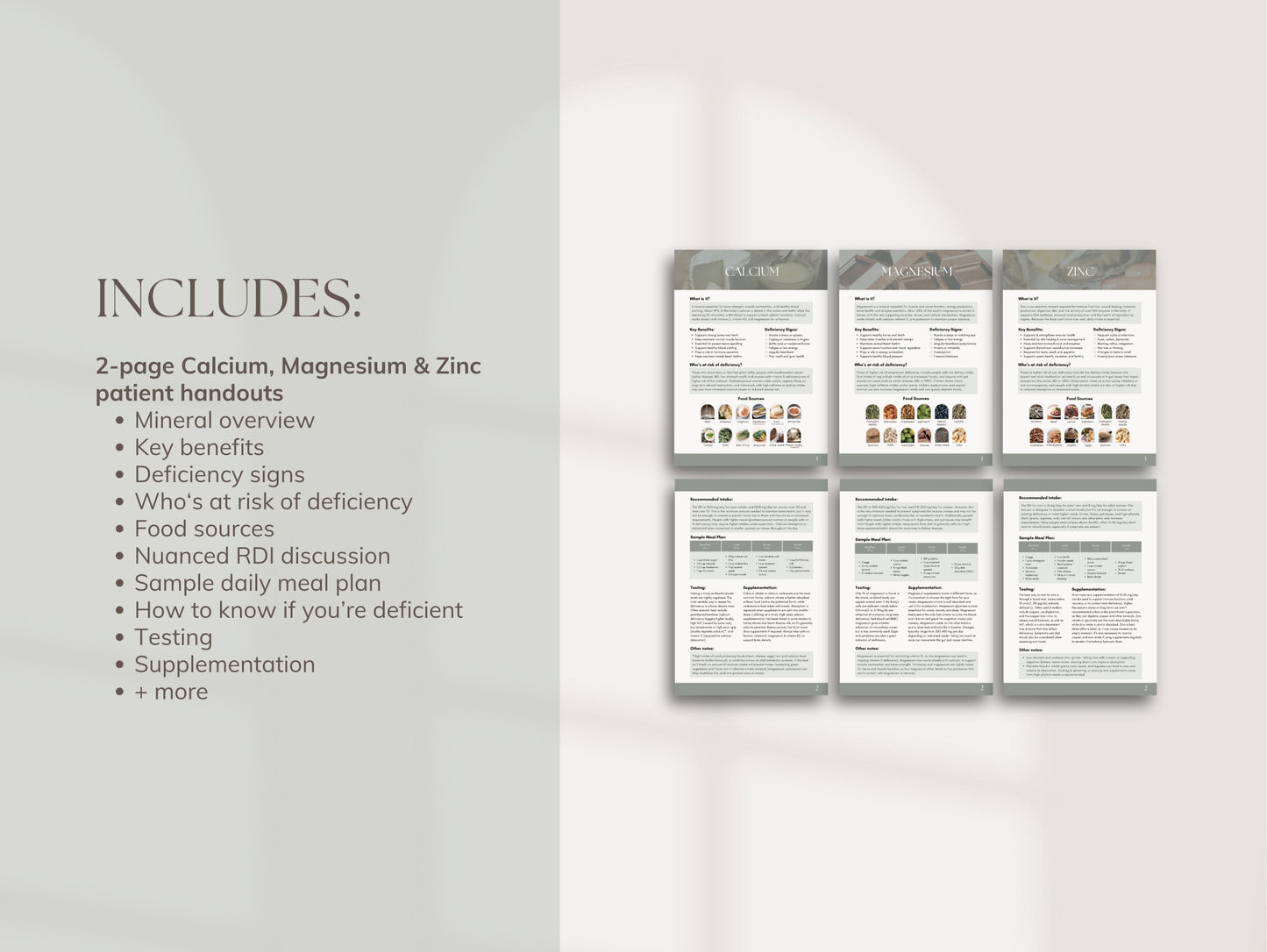 Canva template handouts