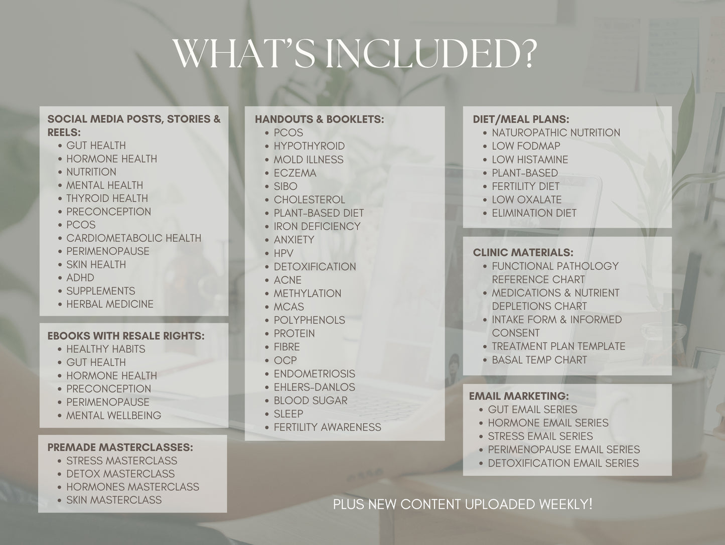 Done-for-you editable practitioner content  for NDs and nutritionists