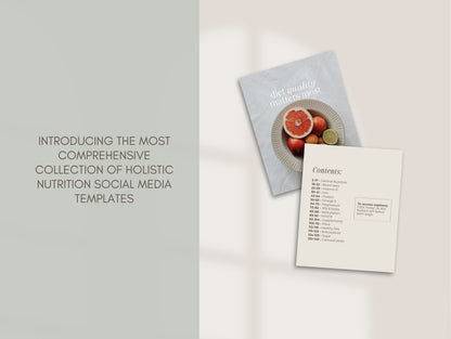 Done-for-you nutrition Instagram content templates for holistic health professionals