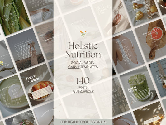 Nutrition Instagram Canva Templates - Aesthetic