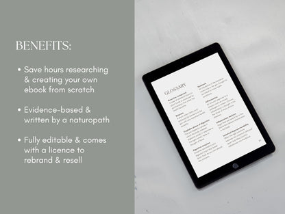 Functional gut health PLR content for herbalists and dietitians