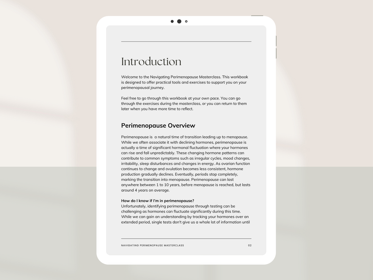 Perimenopause Masterclass