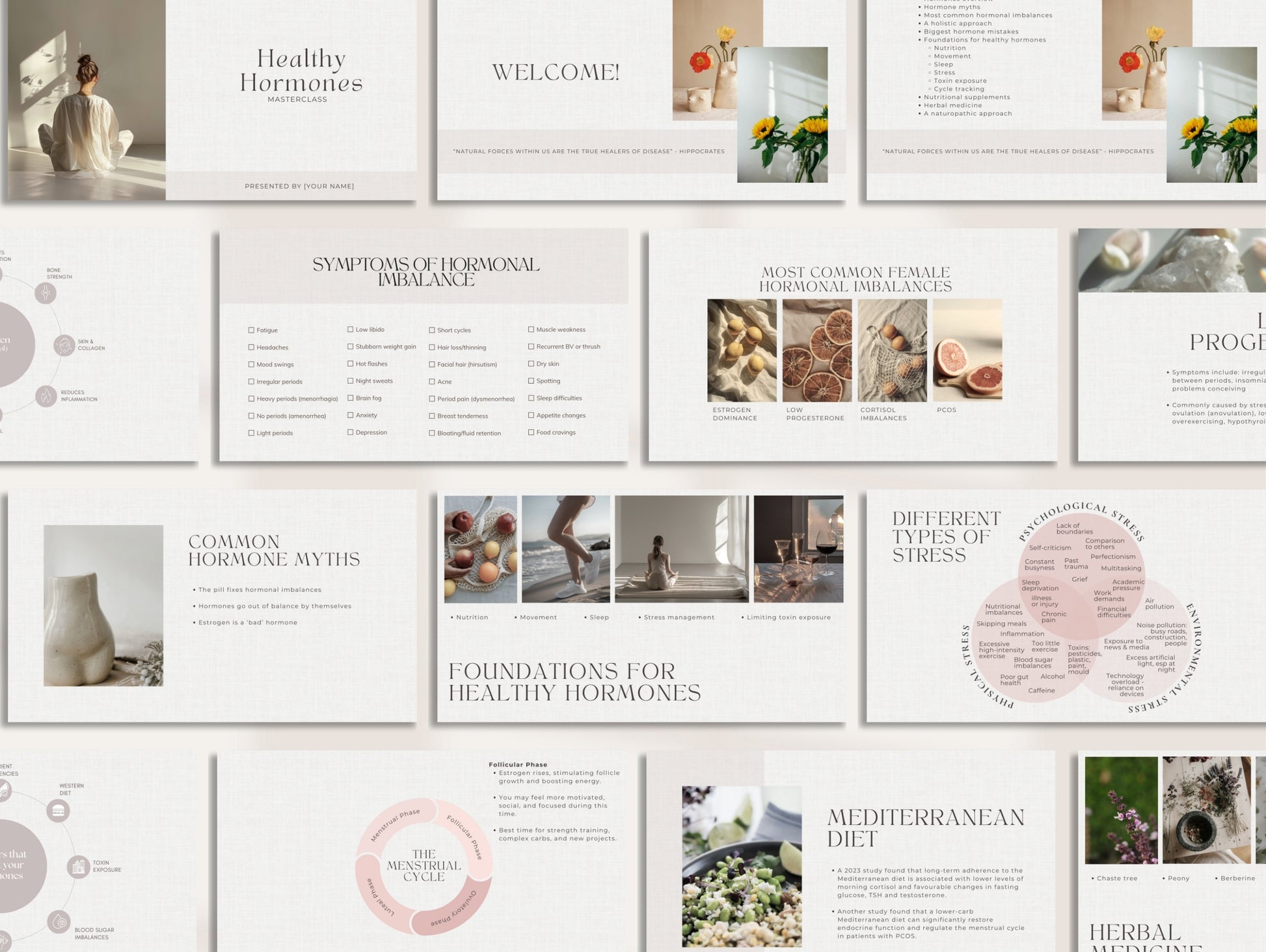 Canva hormone webinar for naturopaths, herbalists, and functional medicine practitioners
