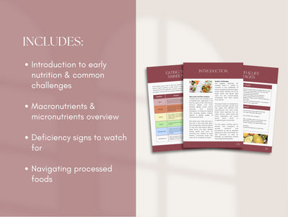 Kids Nutrition Booklet