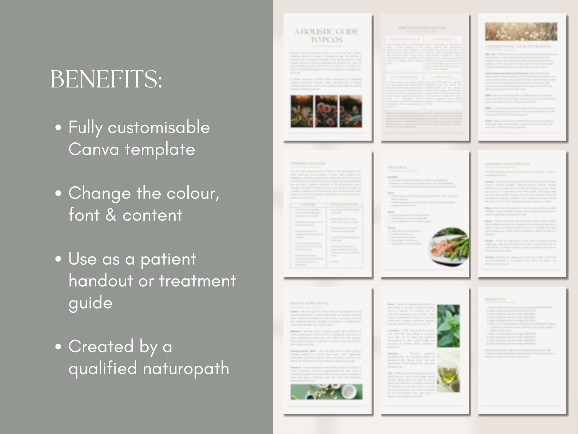 PLR PCOS patient booklet for passive income and client education