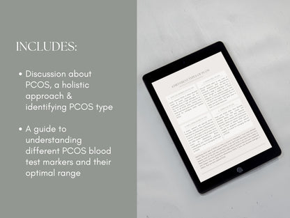 Editable PCOS patient handout for integrative health practitioners