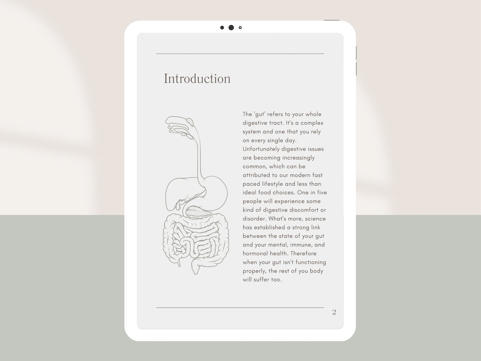Microbiome and digestion Canva eBook for naturopaths