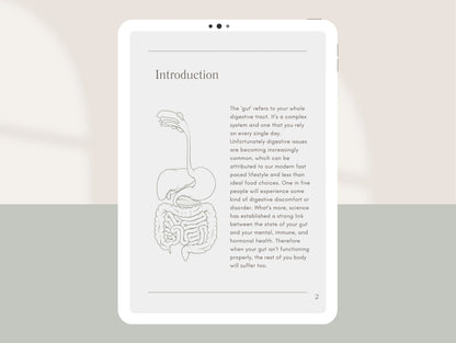 Microbiome and digestion Canva eBook for naturopaths
