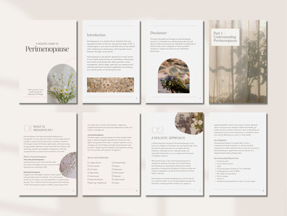 Perimenopause hormone balance eBook for naturopathic and nutritionist use