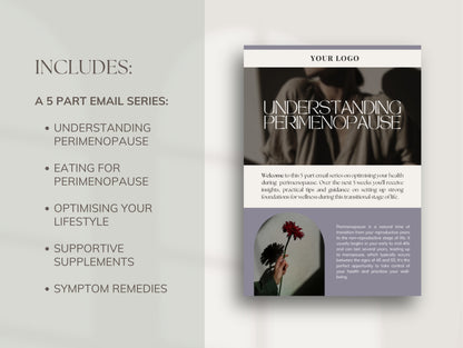 White-label perimenopause email series for holistic health professionals