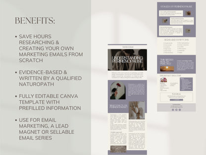 DFY perimenopause email sequence for functional medicine