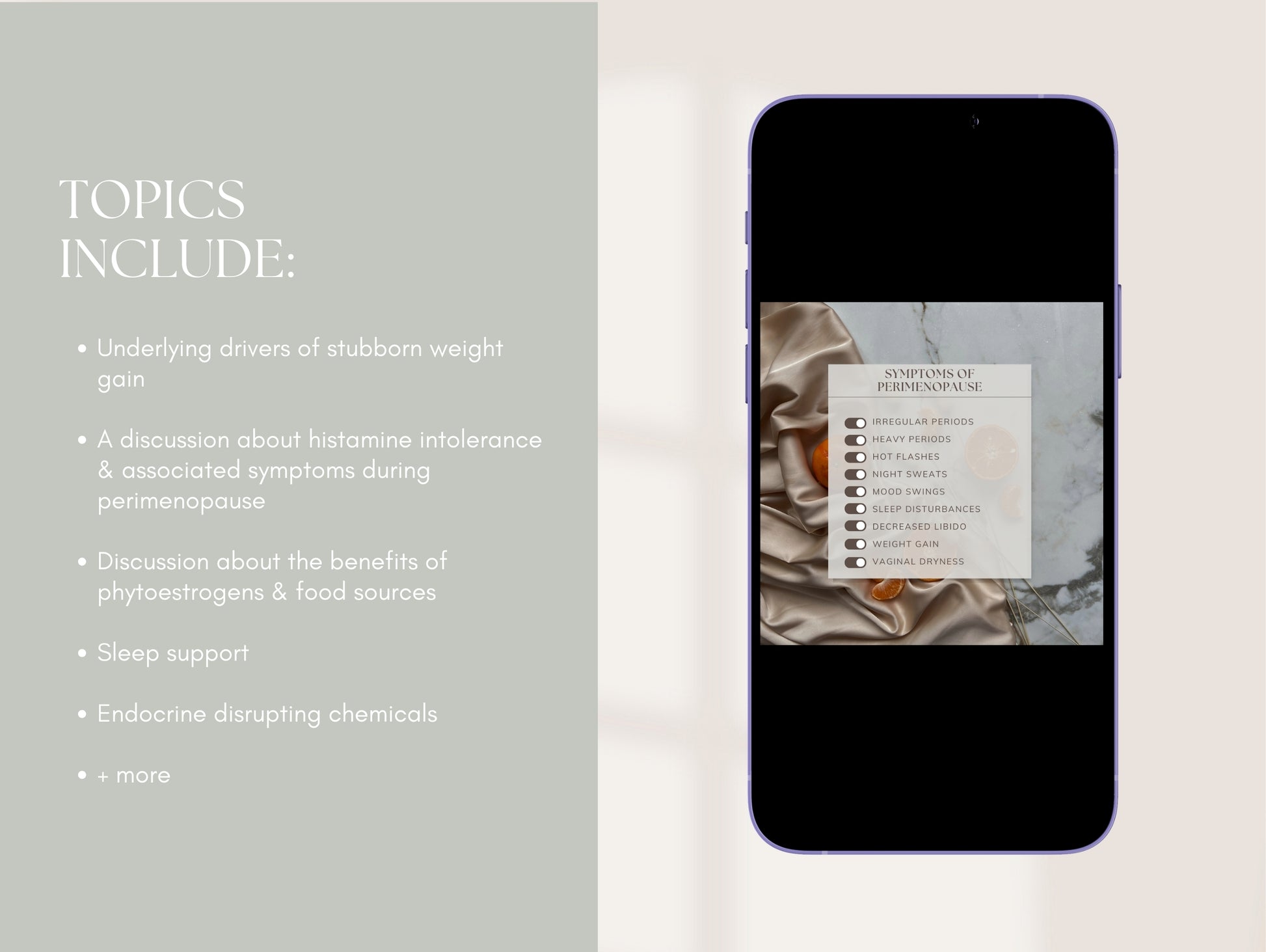 Hormone health Canva templates for menopause