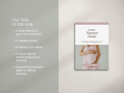 Prenatal Nutrient Guide