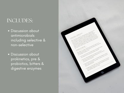 Canva SIBO patient booklet template for wellness professionals and herbalists