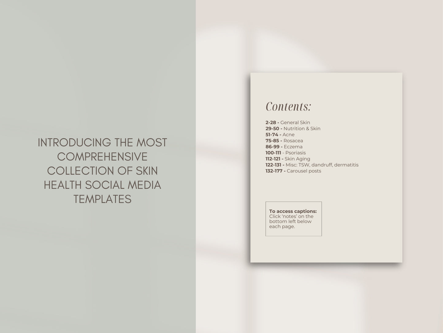 Skin Instagram Canva Templates - Aesthetic