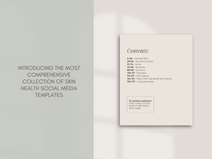 Skin Instagram Canva Templates - Aesthetic
