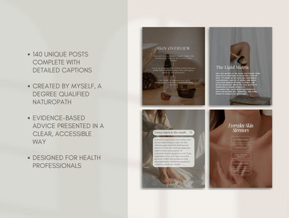 Skin Instagram Canva Templates - Aesthetic