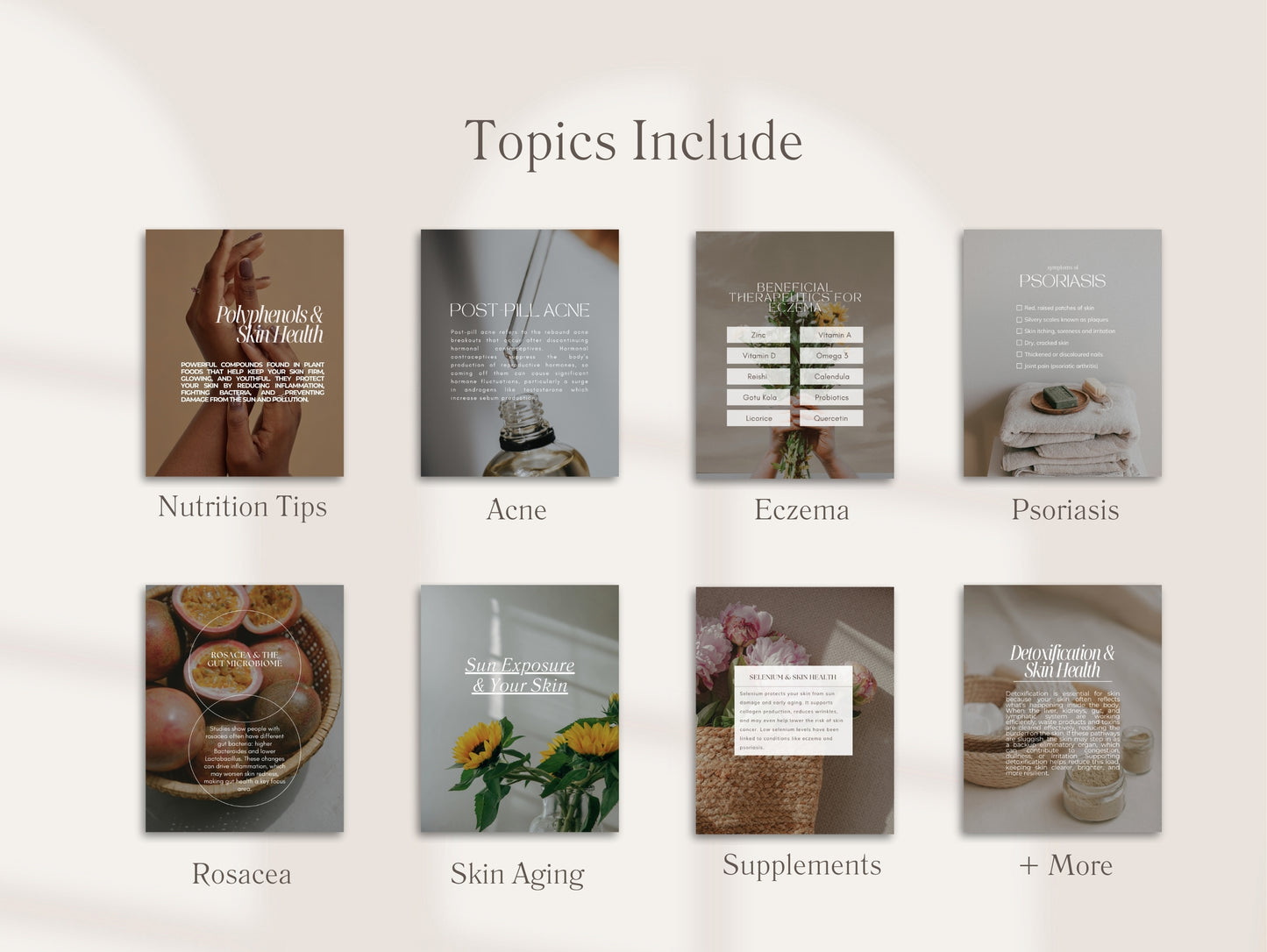 Skin Instagram Canva Templates - Aesthetic