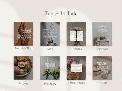 Skin Instagram Canva Templates - Aesthetic