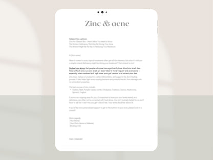 Nutrition & Skin Emails (12)