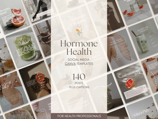 Hormone Instagram Canva Templates - Aesthetic