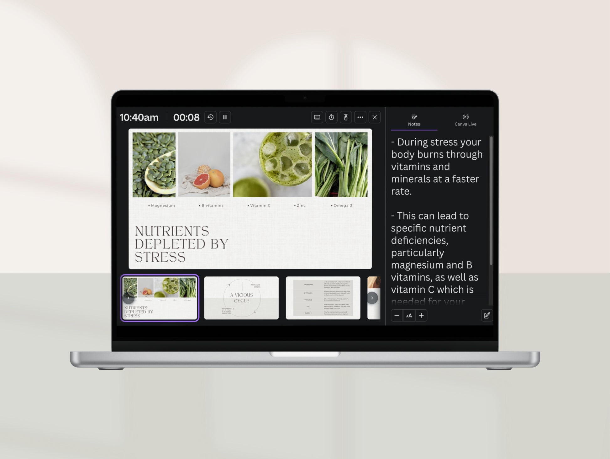 Pre-made stress masterclass for herbalists and dietitians