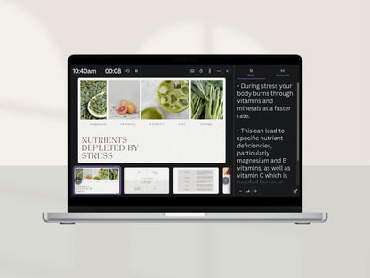 Pre-made stress masterclass for herbalists and dietitians