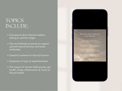 Hypothyroid social media Canva content for holistic practitioners