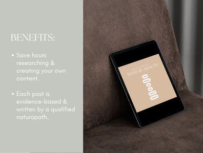 Educational Thyroid Instagram Canva templates 