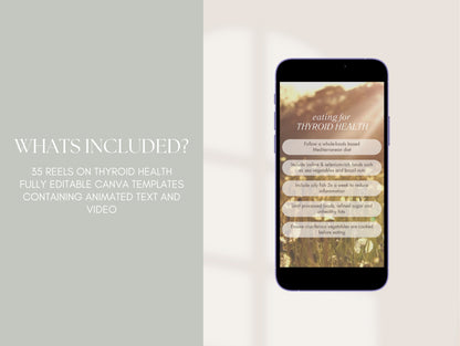 Thyroid hormone health Instagram reels for nutritionists and herbalists