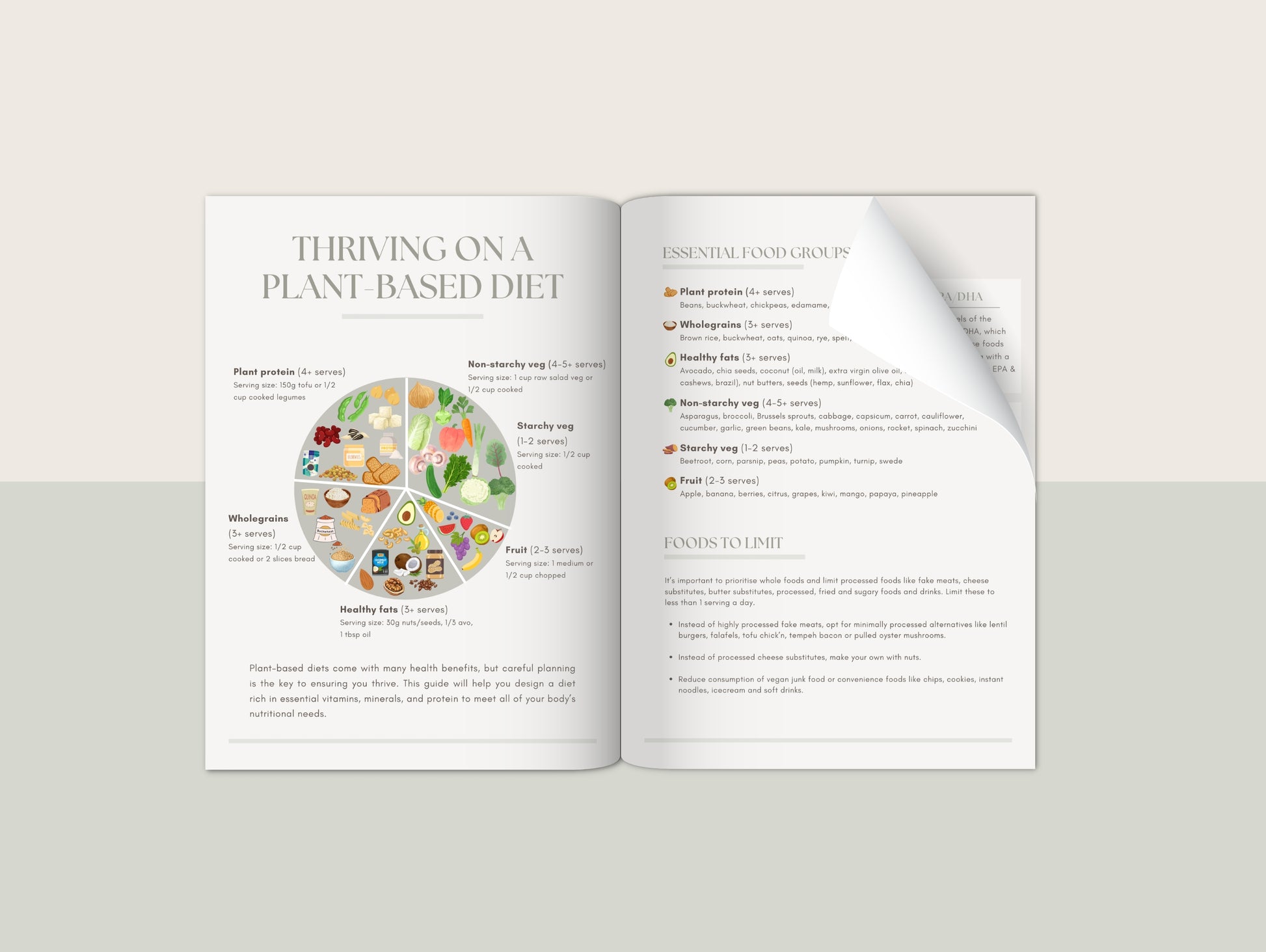 Plant-based patient booklet for naturopaths and functional medicine practitioners