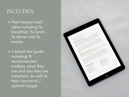 Client-ready plant-based patient guide for functional medicine practitioners