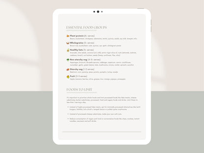 Plant-based diet patient booklet for holistic health and naturopathic practice