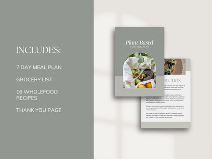 7 Day Plant-Based Meal Plan