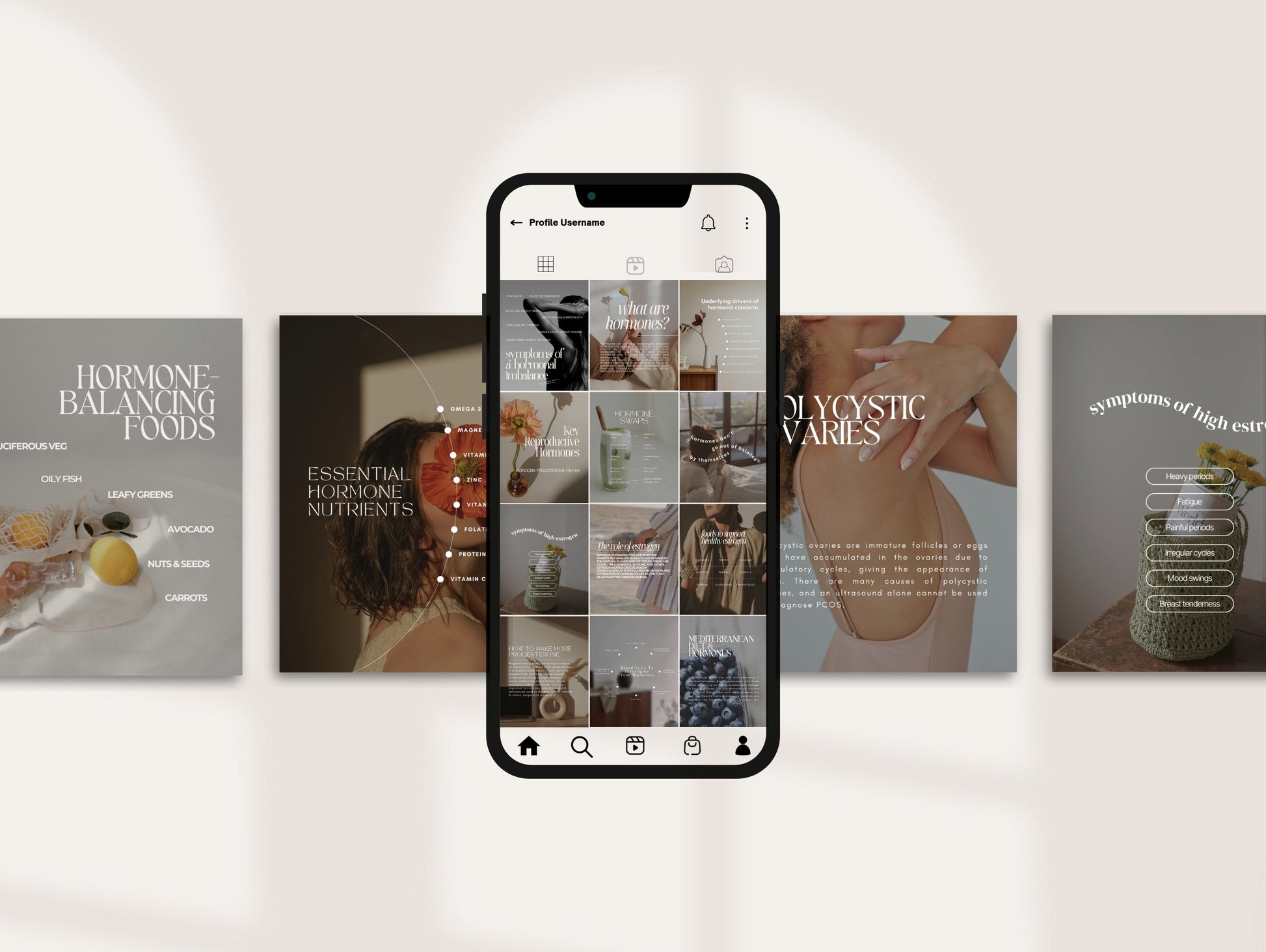 Hormones instagram templates