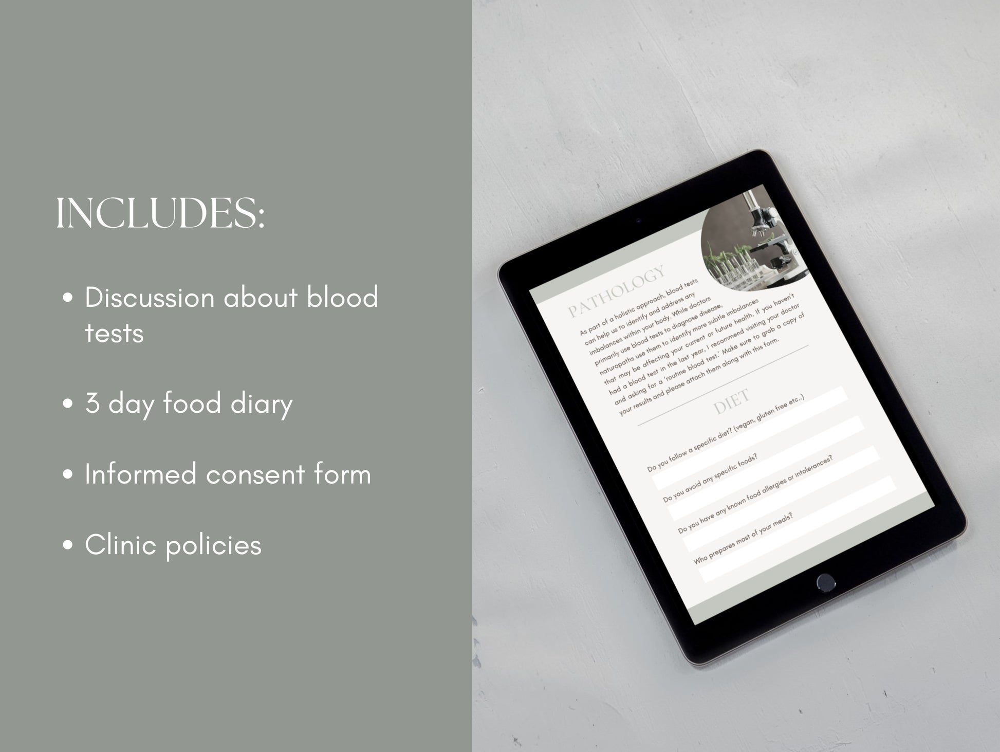 Canva client form bundle for naturopathic and functional medicine use