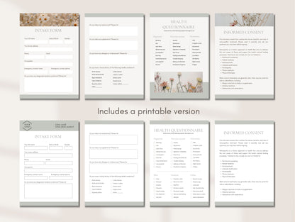 Done-for-you intake and consent forms for integrative health practices