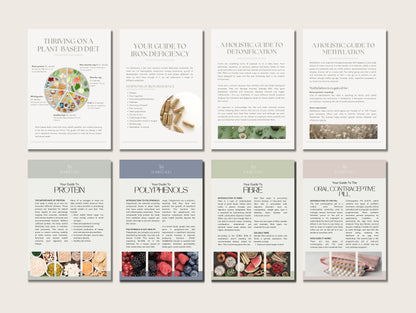 Naturopath patient handout Canva templates