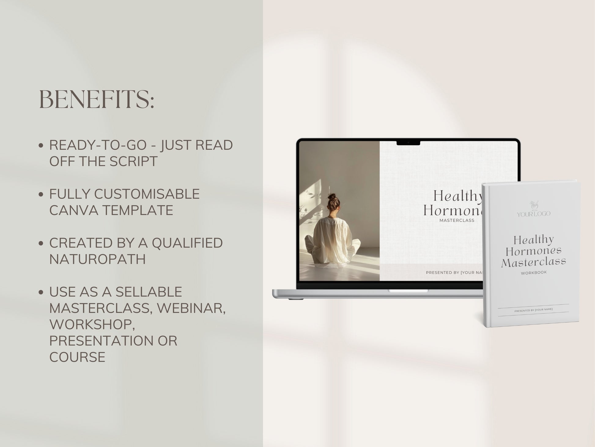 Editable hormone balancing masterclass for NDs, nutritionists, and dietitians