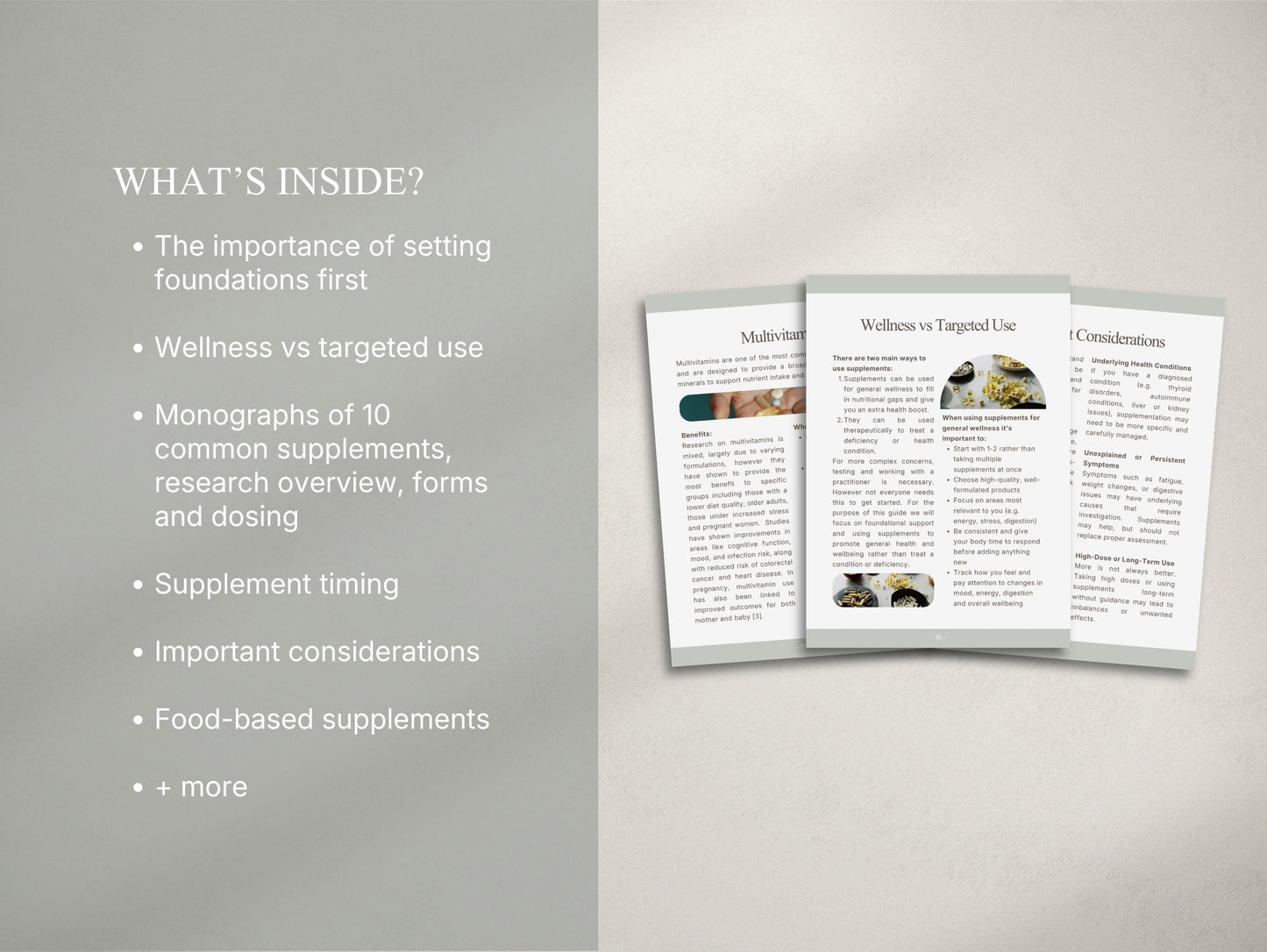Supplement Booklet