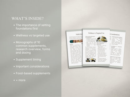 Supplement Booklet